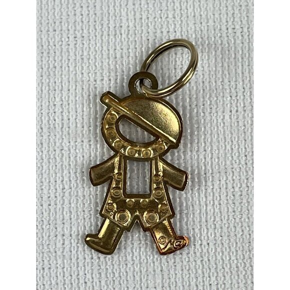 Michael Anthony 14k Yellow and White Gold Child With Cap Boy Pendant - Picture 4 of 6